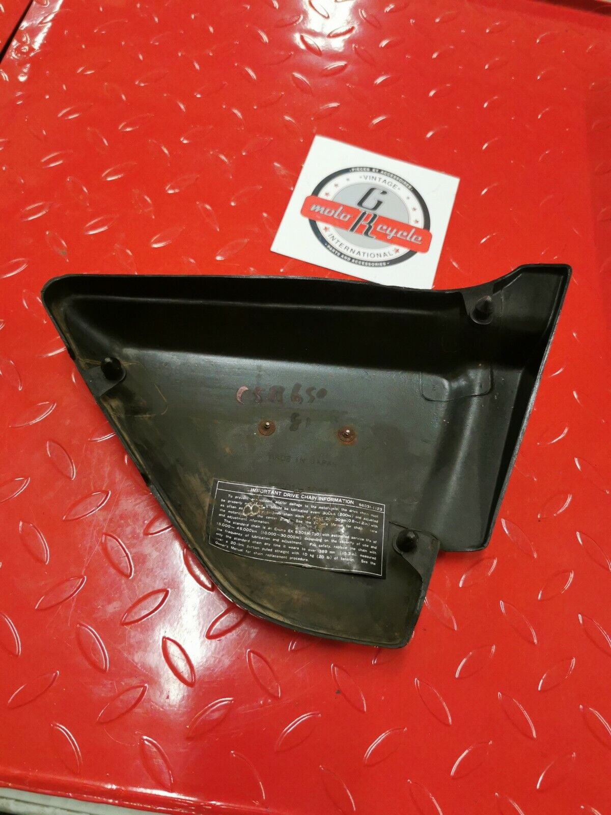 Kawasaki CSR 650 KZ KZ650 1981 1982 left side panel cover fairing