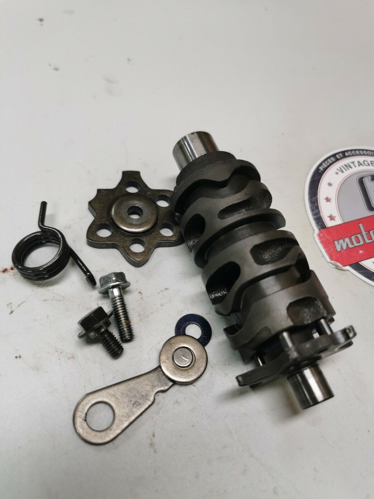 Honda XR200R 1984 transmission gearshift gear shift drum cam arm stopper 2