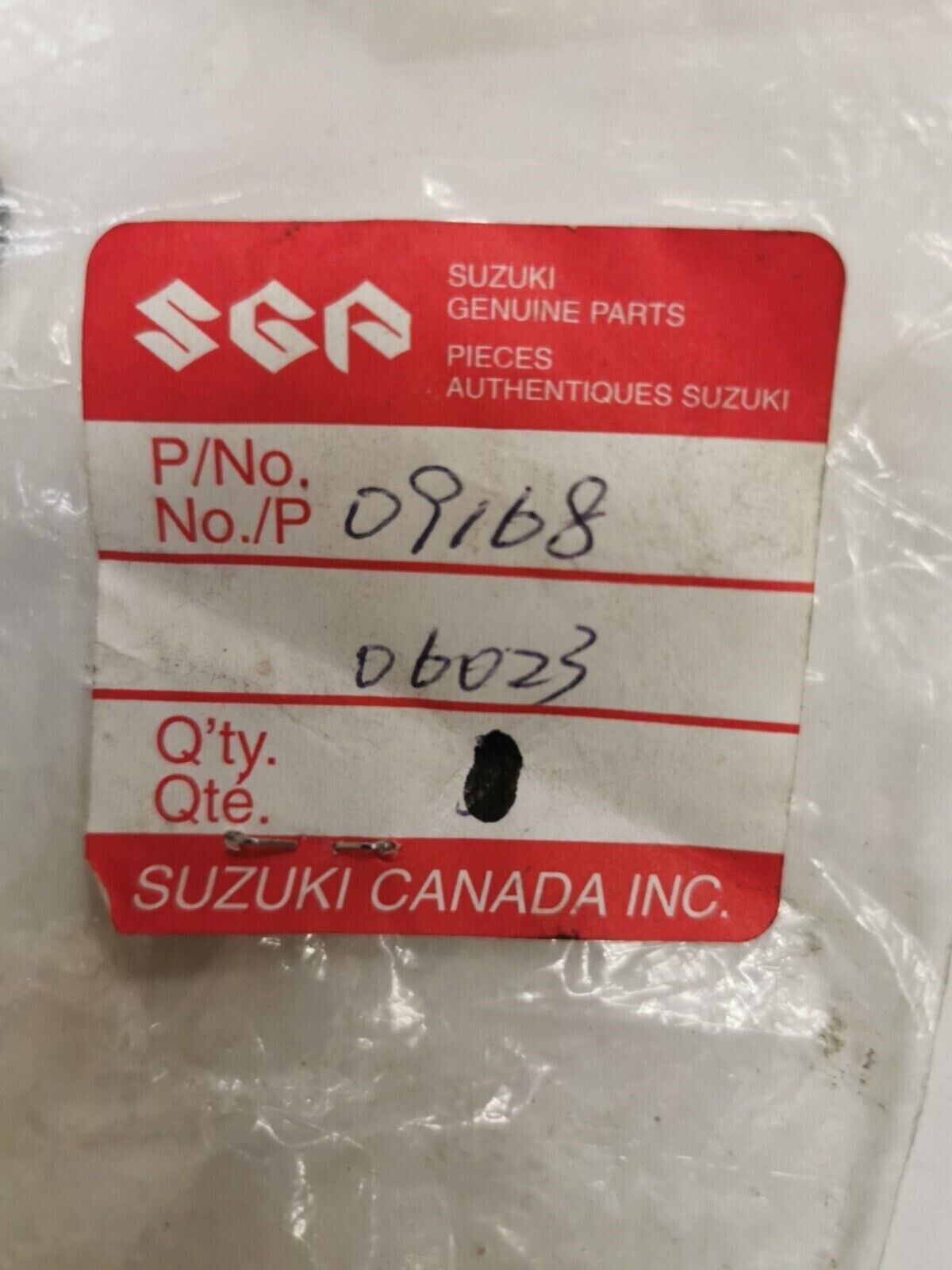 NOS SUZUKI GASKET 09168-06023 S29