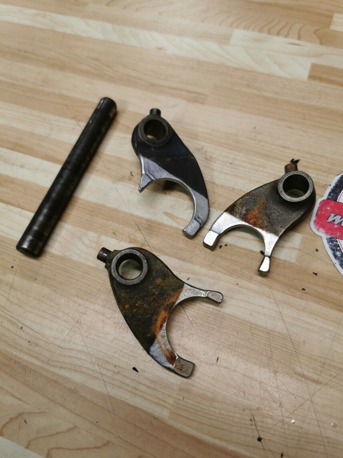 Honda XL200R 1984 transmission gearshift gear shift forks 24211-437-010 1983