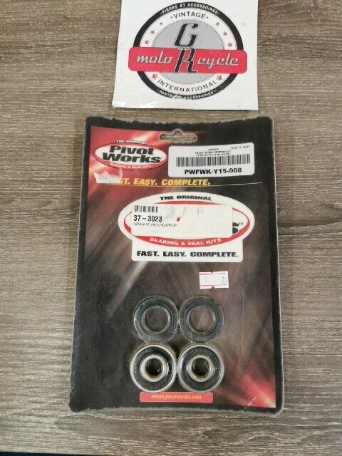 NOS PIVOT WORKS YZ80 YZ85 FRONT WHEEL BEARING KIT PWFWK-Y15-008 J53