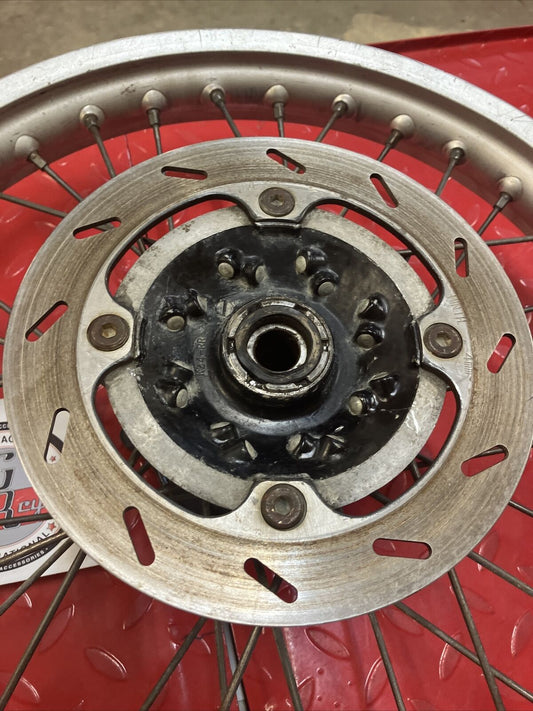 Honda CR125R 1991 rear back rear wheel hub rim 1990 42630-KZ4-325 42601-ML3-682