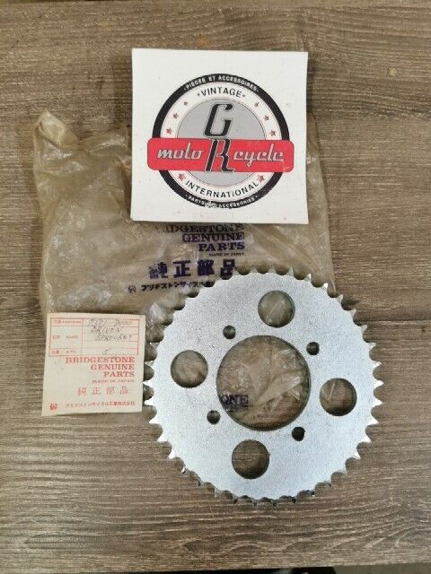 NOS BRIDGESTONE 175 FINAL DRIVEN REAR SPROCKET 38T 7381-8000 B3