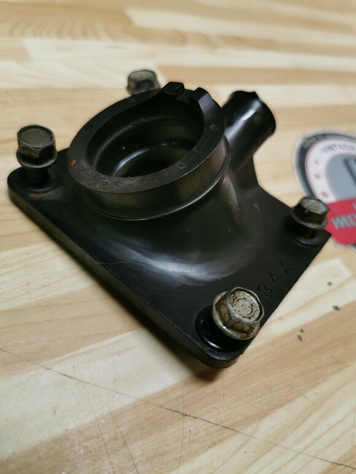 Yamaha DT200 1985 reed valve intake manifold carburetor joint boot