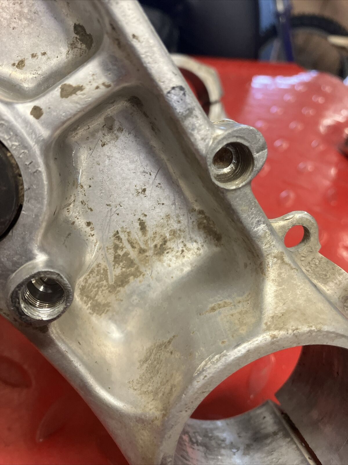 Honda CR250R 1990 Steering stem triple clamp tree top bridge 1991 CR125R 1990