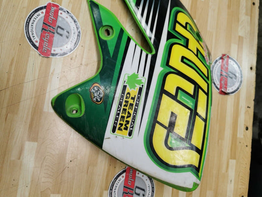 Kawasaki KX250F 2005 right fuel tank radiator shroud cover panel