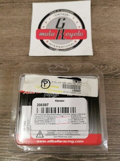 NOS ALL BALLS CR250R CRF250X Fork Seal  Dust Seal Kit Buell Helicon  56-142 J54