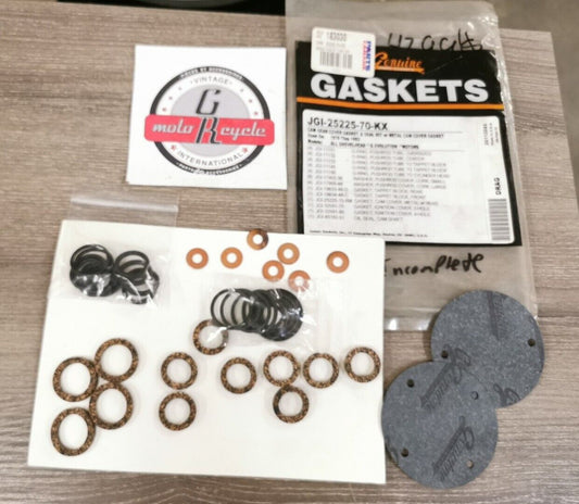NOS James Gasket CAM GEAR COVER GASKETS SEAL KIT INCOMPLETE  JGI-25225-70-KX J45