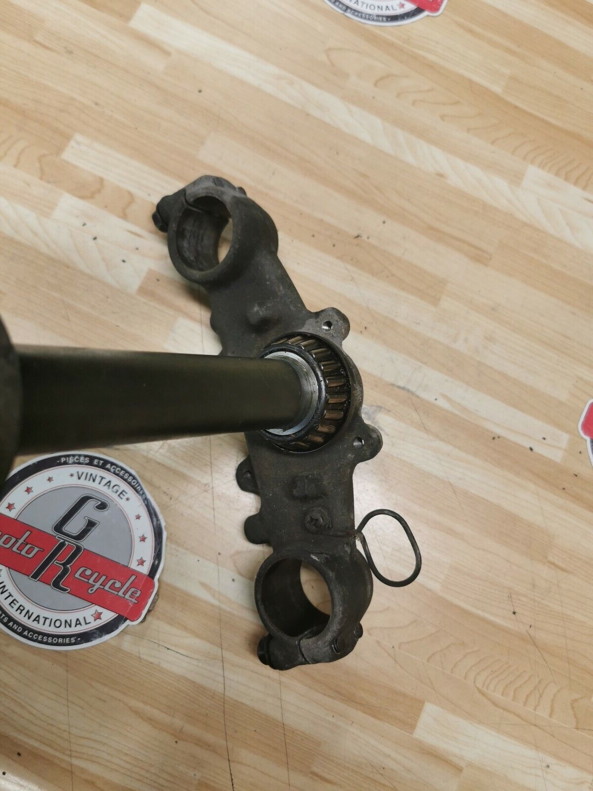 Yamaha DT200 1986 triple clamp tree steering stem crown top bridge