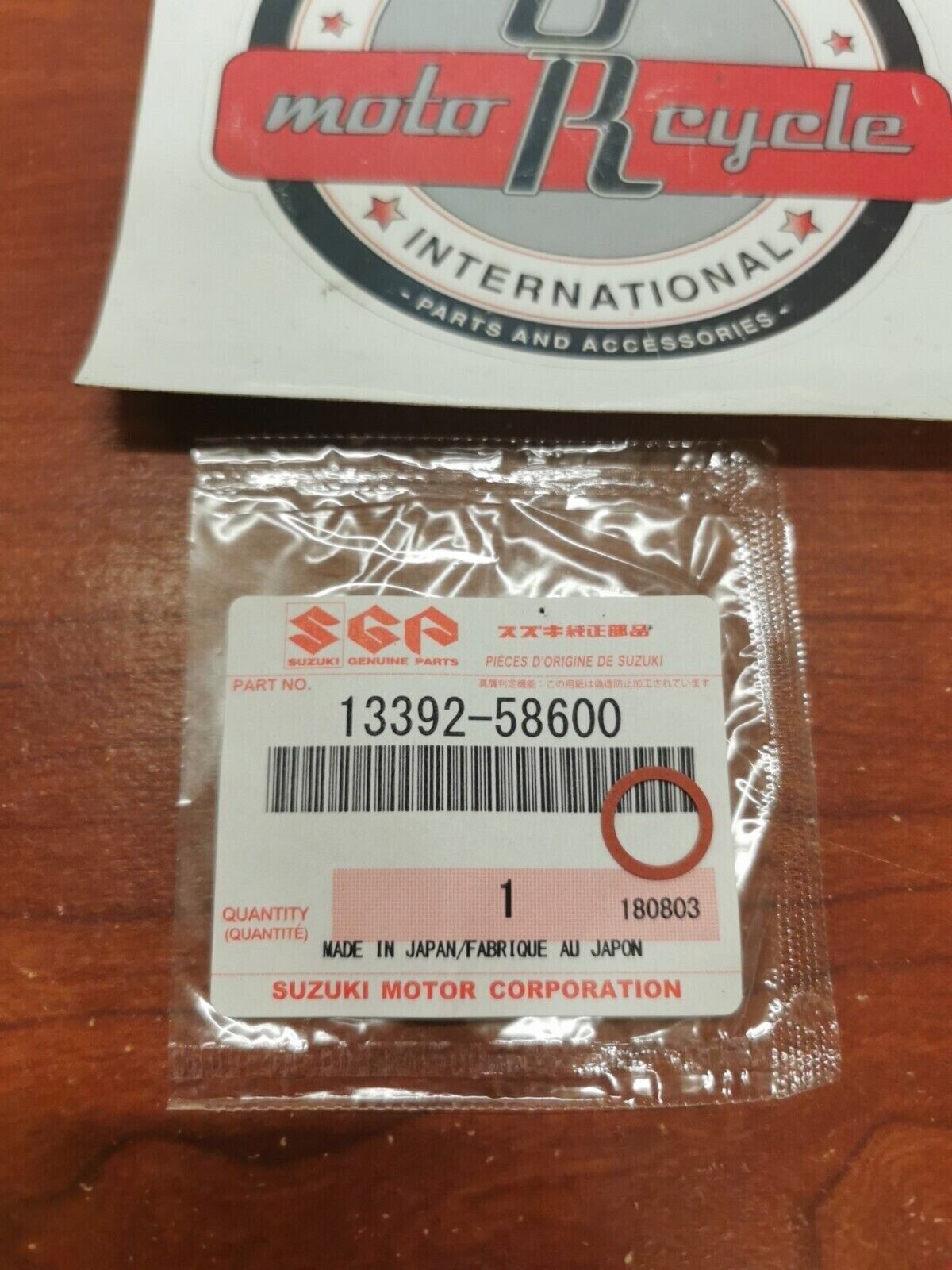 NOS Suzuki NEEDLE VALVE SEAL WASHER 13392-58600 S19