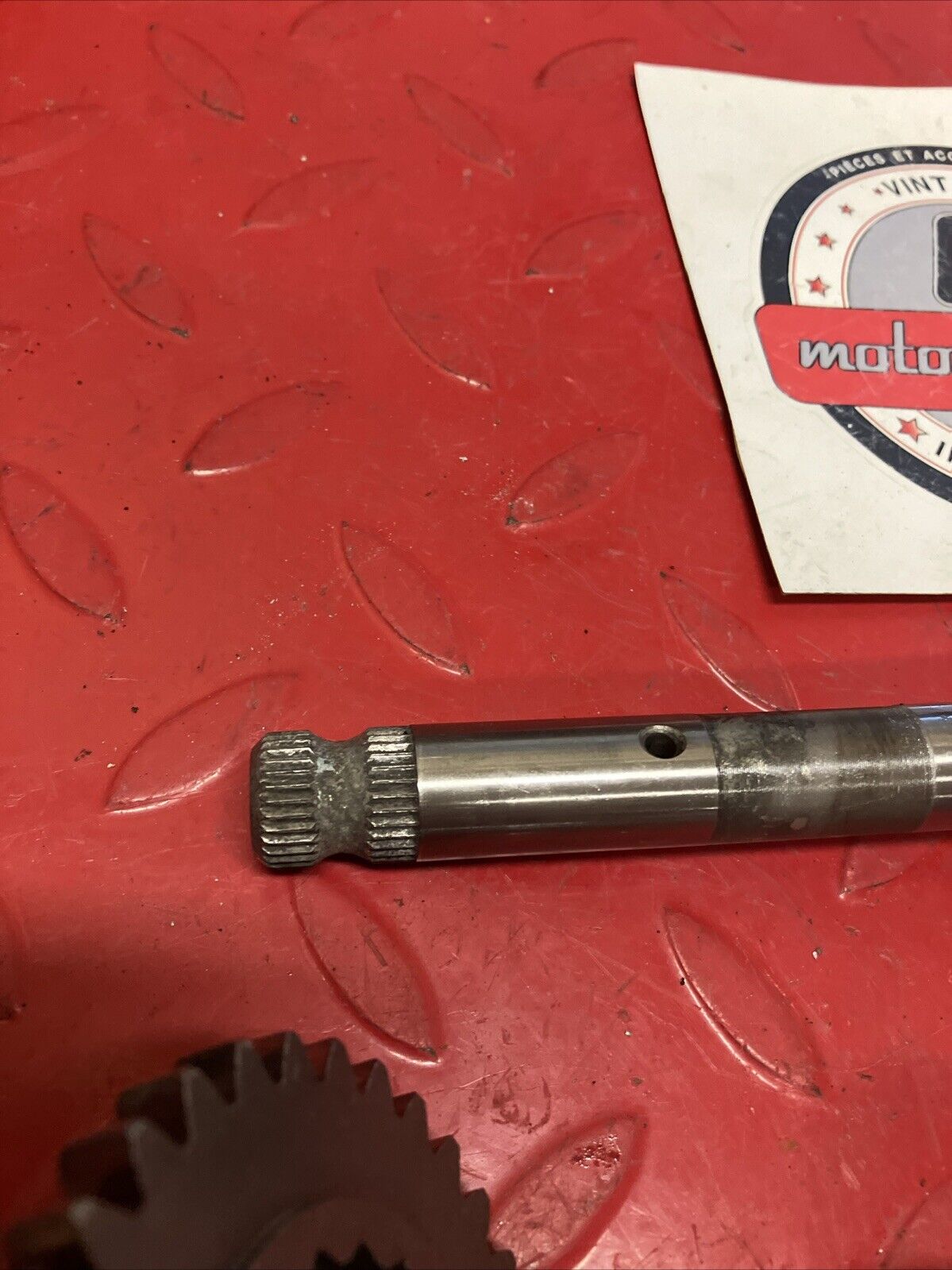Suzuki RV90 1975 kickstarter kick starter shaft spindle gear