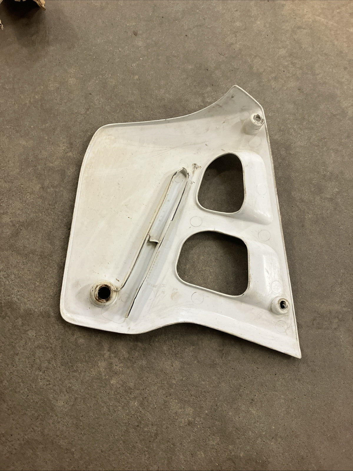 Honda CR250R 1991 1990 OEM Fender side cover number plate shroud KIT CR125R 1992