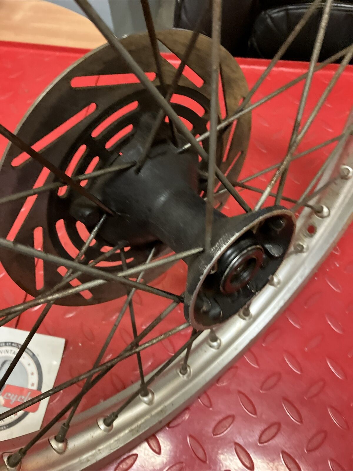 Honda CR80R 1986 Front wheel hub rim disk cover 1986 - 1995