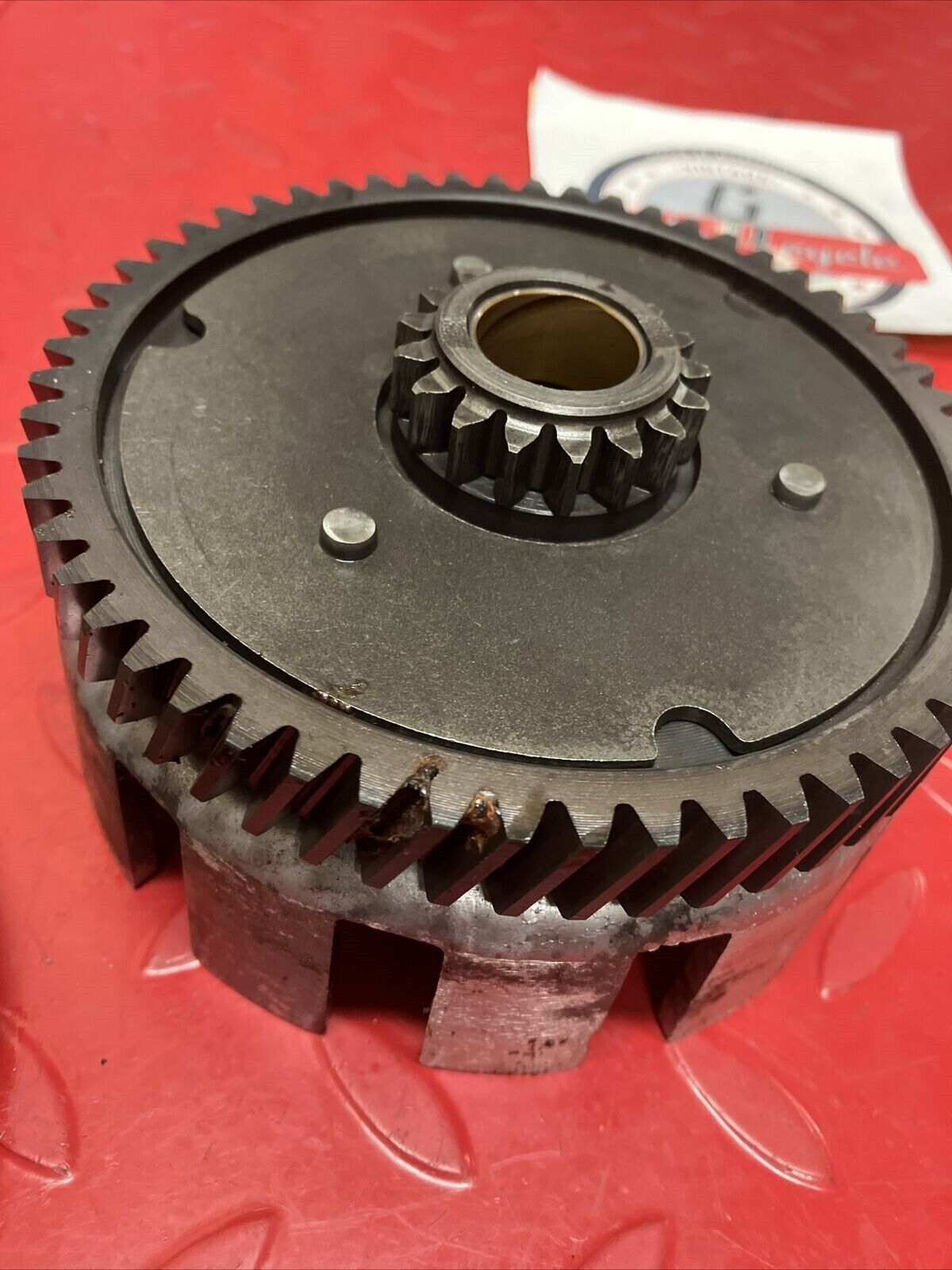 Suzuki DS100 1980 complete clutch assy basket hub pressure plate