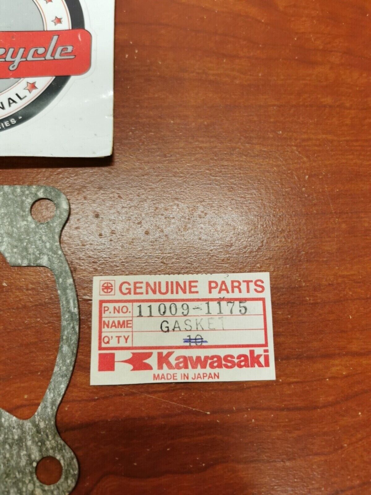 NOS Kawasaki KX125 KDX175 CYLINDER BASE GASKET 11009-1175 K36