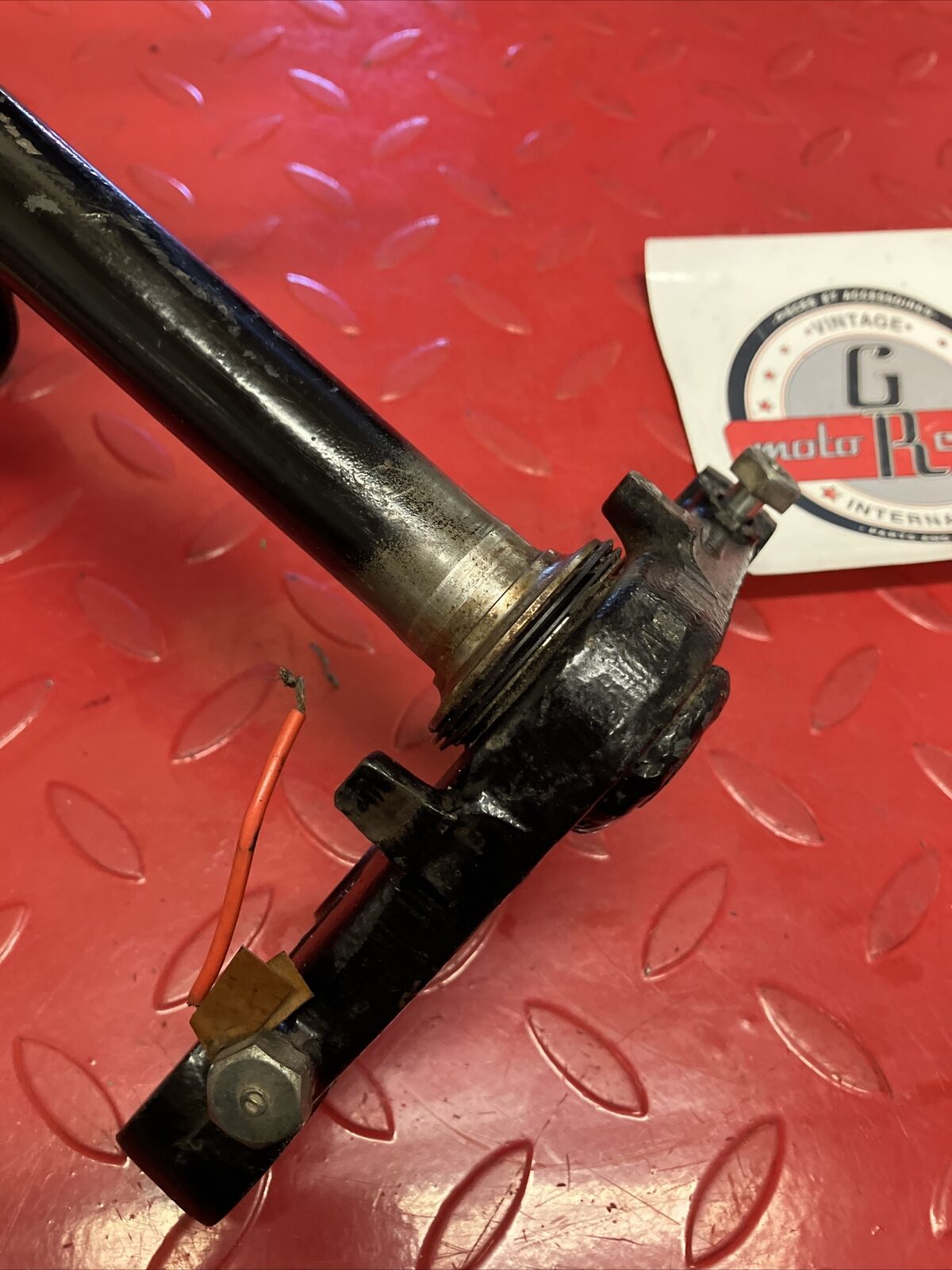 Honda XR75 1973 Steering stem triple clamp tree 1974 1975 1976