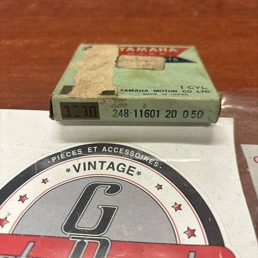 NOS Yamaha AT1 DS6 PISTON RING O/S 0.50 248-11601-20-00 SUB 479-11601-20-00 Y174