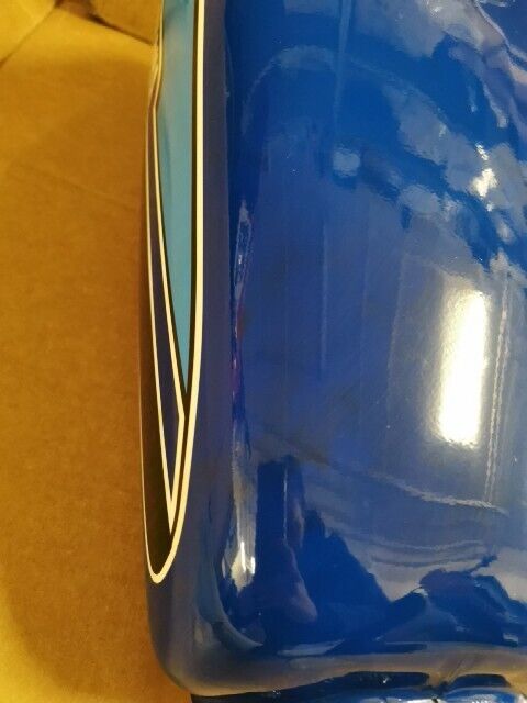 NOS Yamaha 1976 RD200 FUEL TANK (FRENCH BLUE) 398-24110-Y0-04