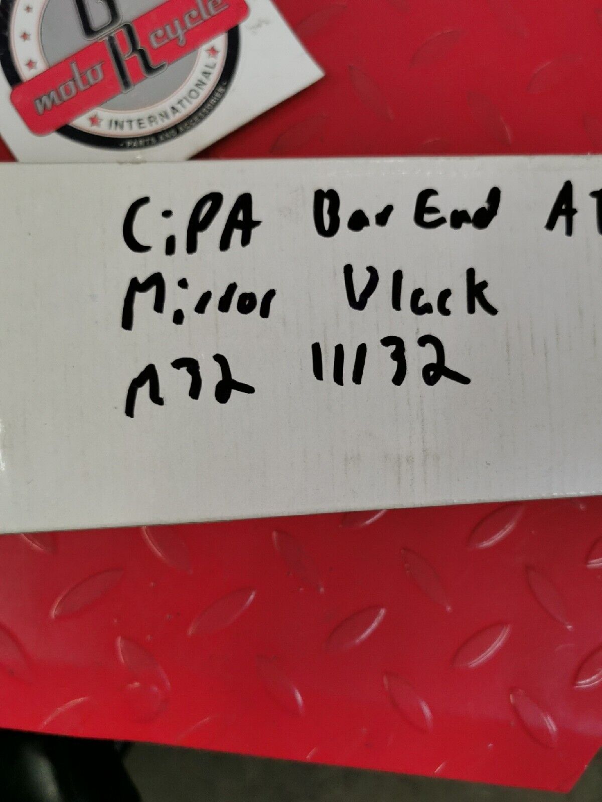 NOS CIPA BAR END ATV UNIVERSAL MIRROR BLACK  M32 11132  J6