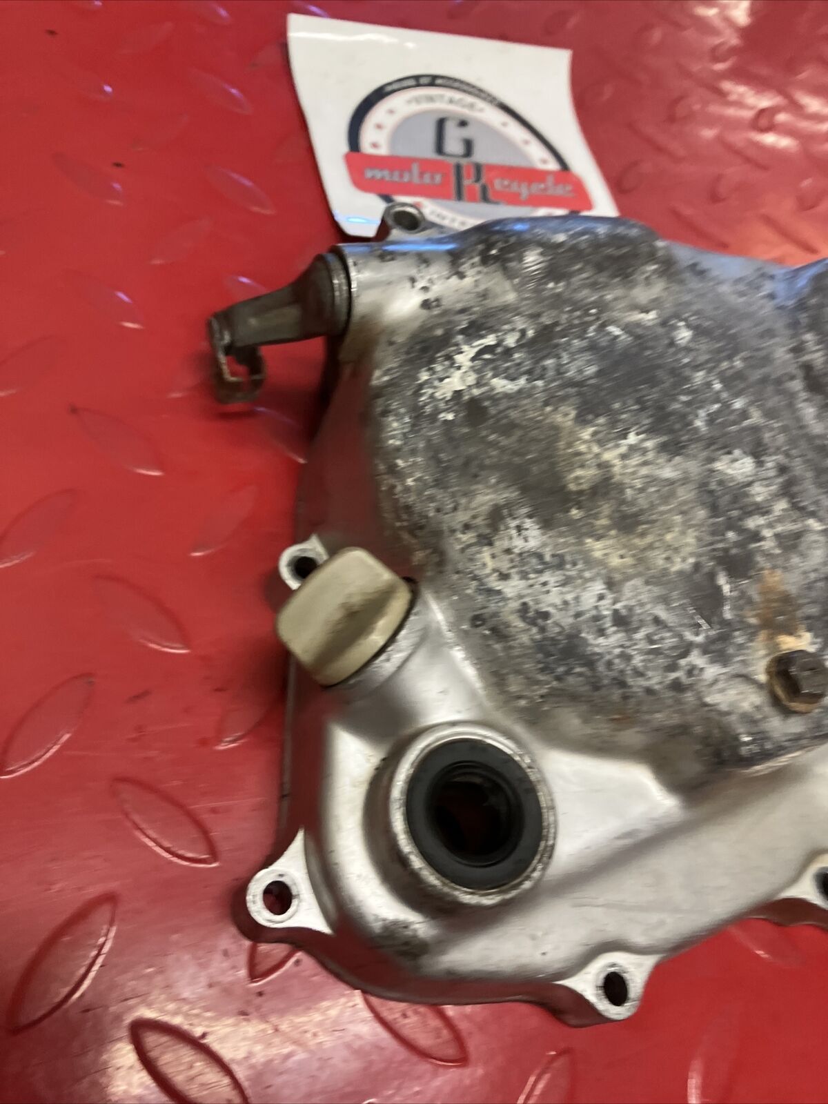 Honda XR75 1974 right crankcase clutch cover 1974 1975 1976