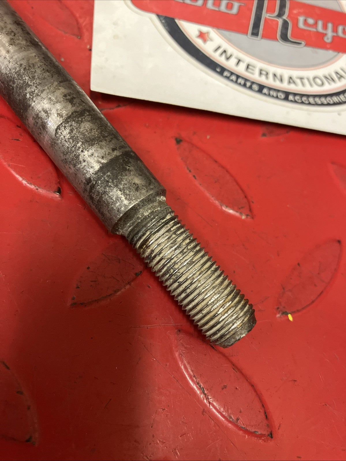 Honda CR250R 1984 Front wheel axle bolt 1983 CR125R CR500R