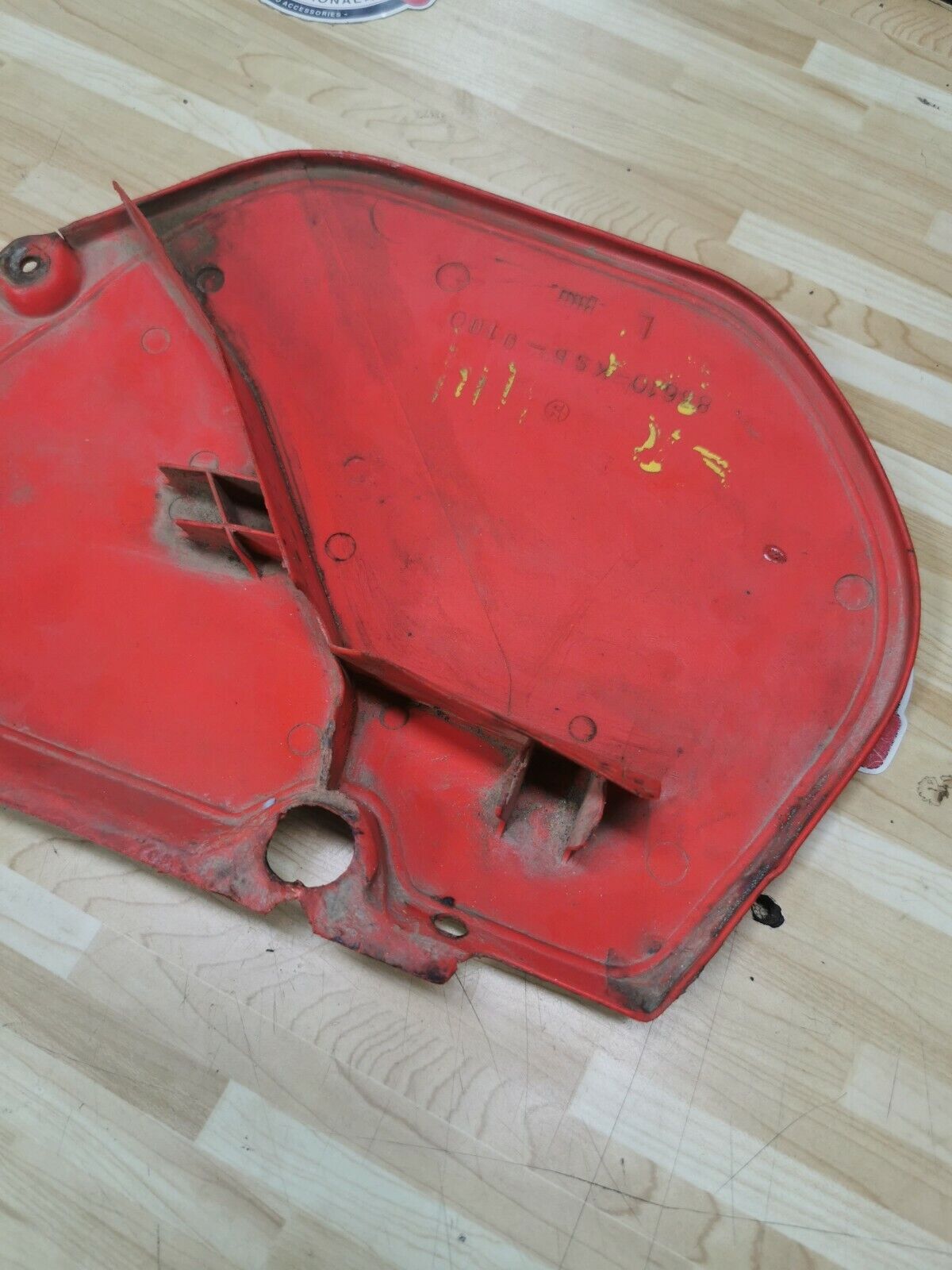 Honda CR125R 1986 left side cover panel number plate G