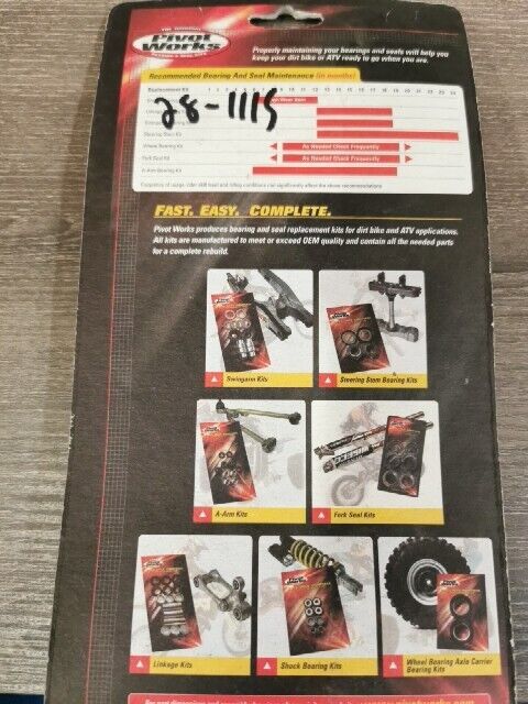 NOS PIVOT WORKS KX250F RMZ250 SWING ARM KIT PWSAK-K15-021 28-1115 J53