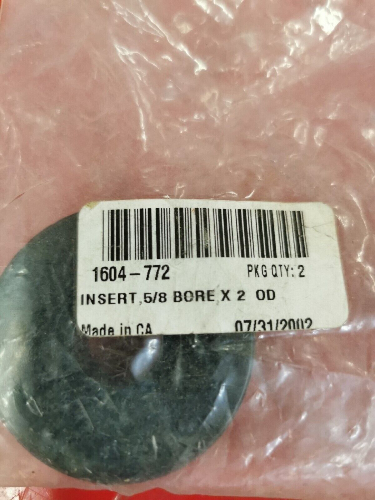 NOS Arctic INSERT 5/8 BORE X 2 OD 1604-772 A3