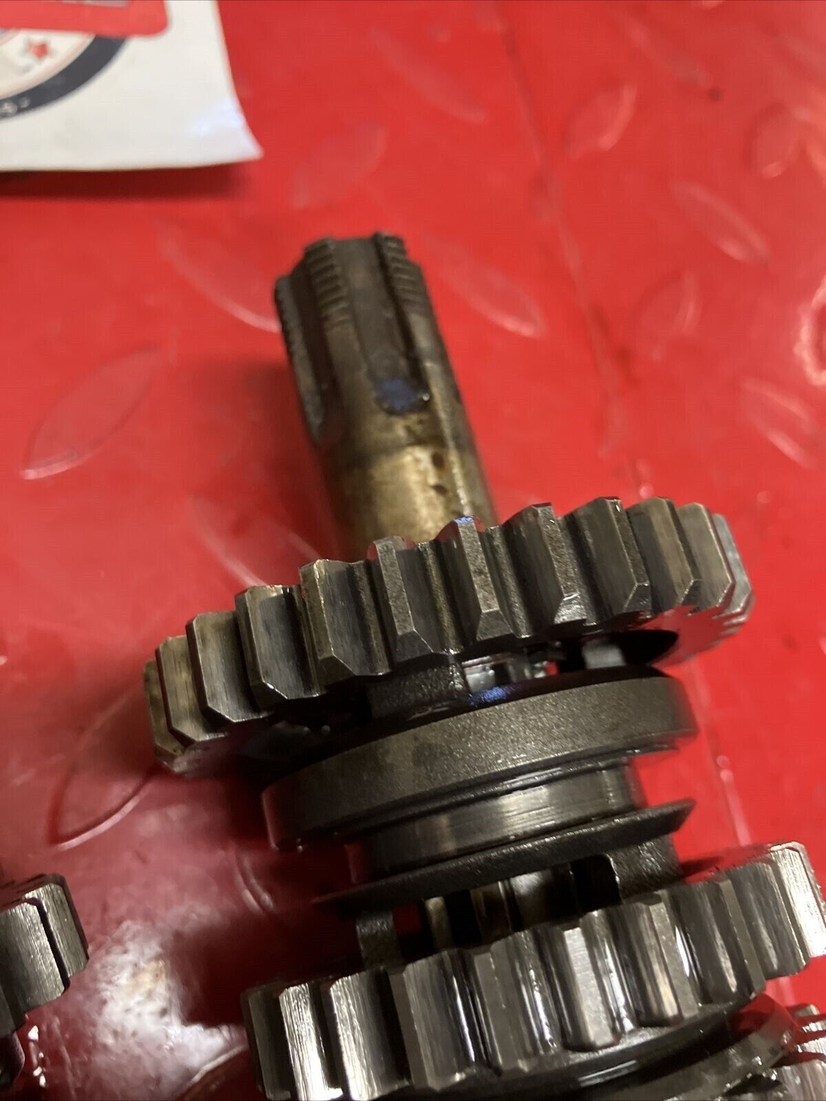 Suzuki DS100 1978 transmission gearshift gear shift drum cam forks axle shaft