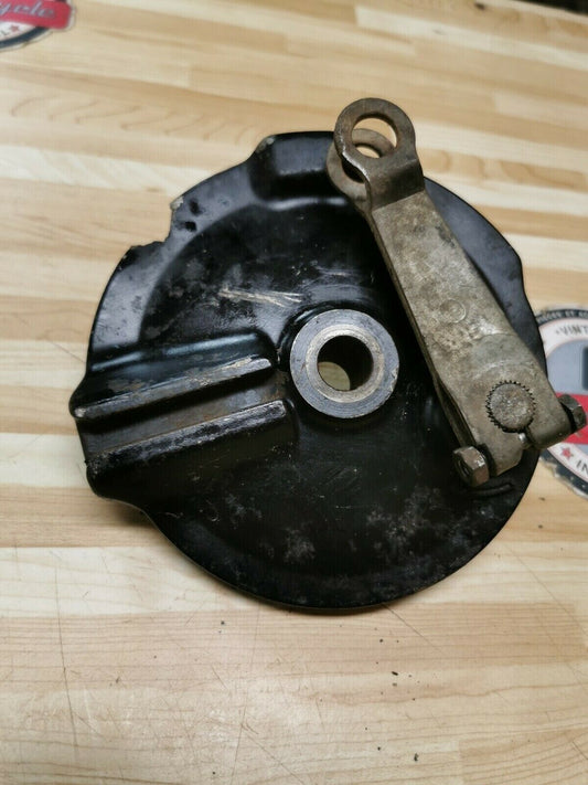 Yamaha XT200 1982 rear brake panel drum plate camshaft lever XT125 1982 1983