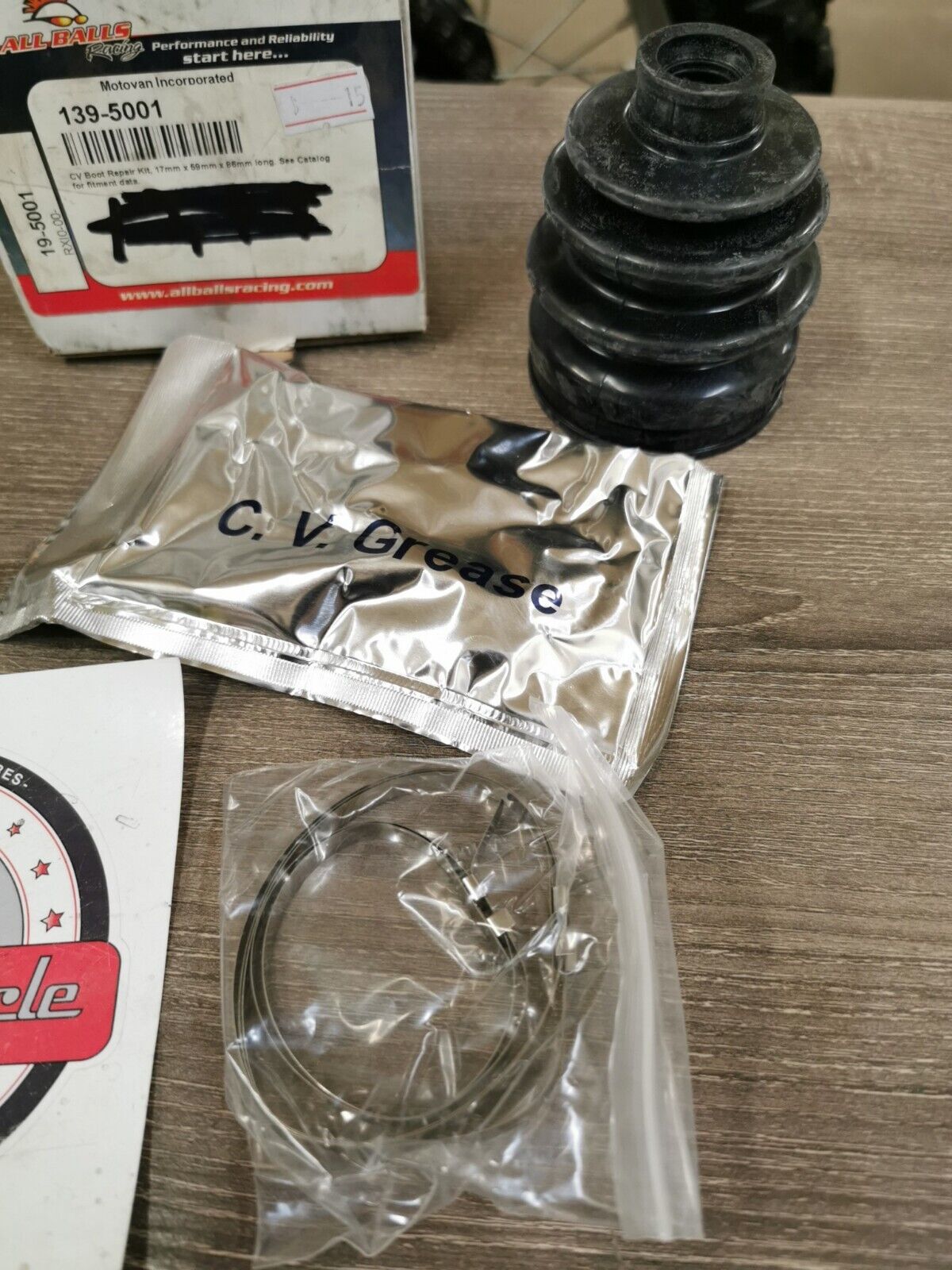 NOS ALL BALLS TRX420 Kodiak YFM550 CV Boot Repair Kit Front 19-5001 J52