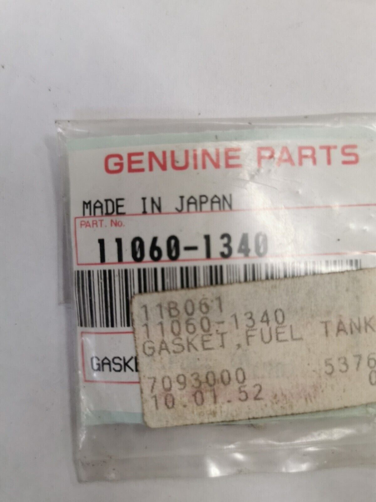 NOS KAWASAKI FUEL TANK CAP GASKET 11060-1340 K33