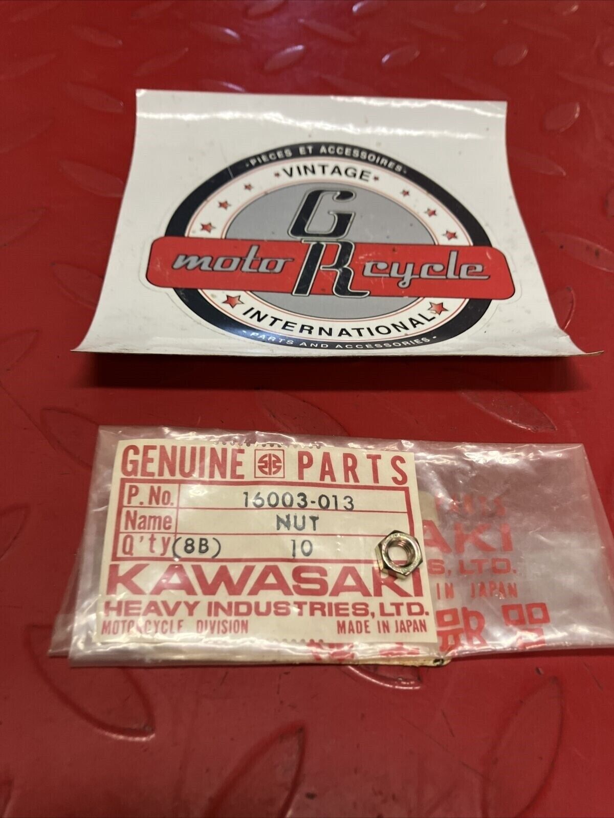 NOS KAWASAKI NUT 5MM 16003-013 K17