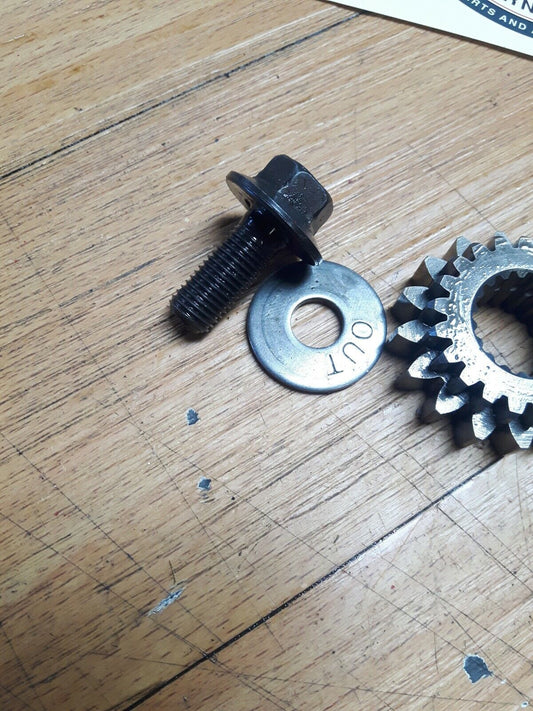 Honda CR125R 1981 primary drive oil pump gear bolt washer 13615-KA3-000