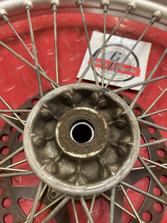 Kawasaki KX125 1990 front wheel hub rim KX250 1991 1992 KX500 1993