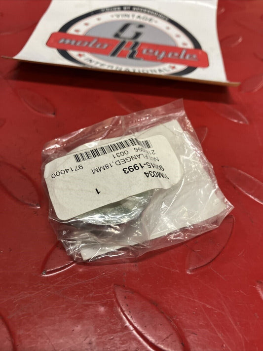 NOS KAWASAKI FLANGED NUT 18MM 92015-1993 K13