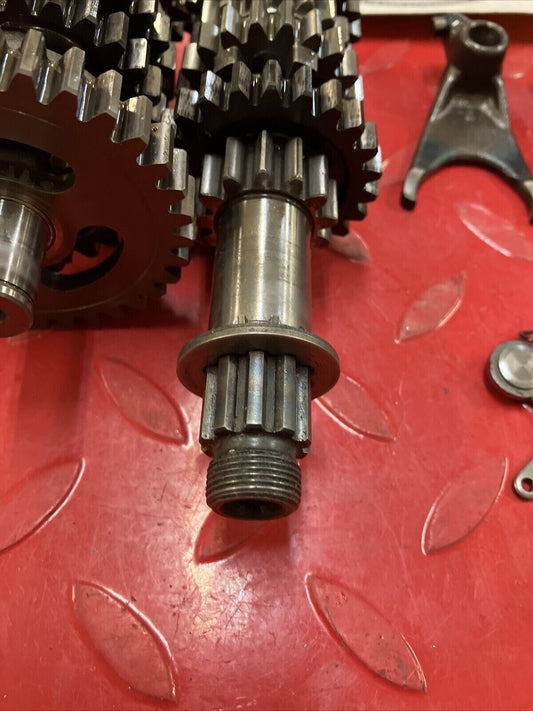 Kawasaki KX80 2000 transmission gearshift gear shift drum fork 1998 1999