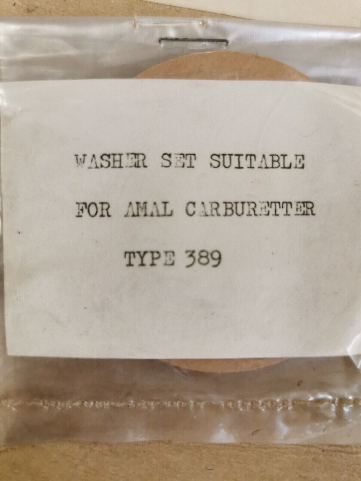 NOS AMAL CARBURATOR TYPE 389 GASKET KIT  J14