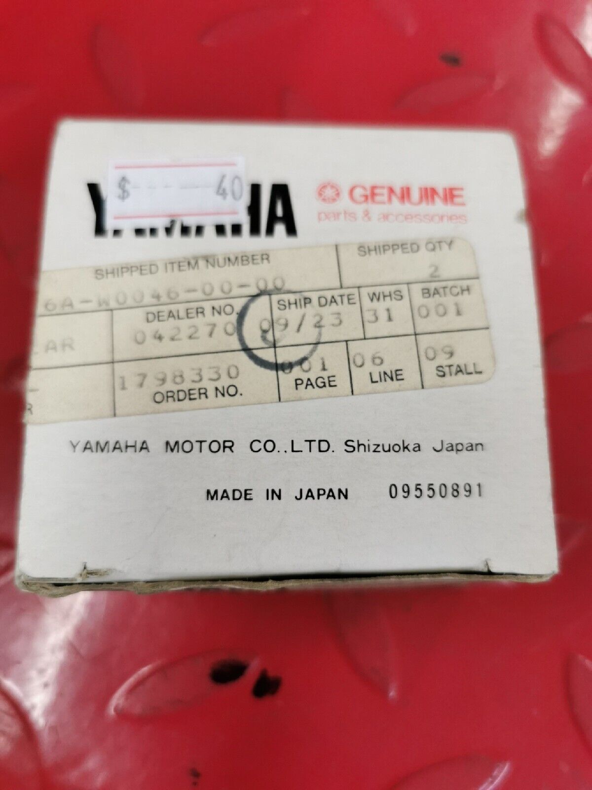 NOS YAMAHA BRAKE PAD KIT 56A-W0046-00-00 Superseded by 1LN-W0045-01-00 Y52