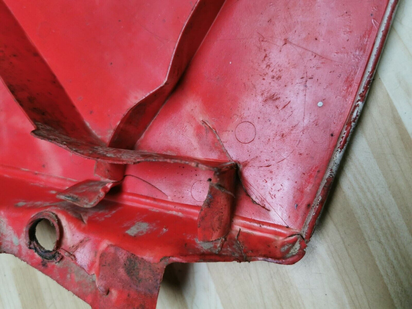 Honda CR250R 1989 Left side cover panel number plate CR125R CR500R