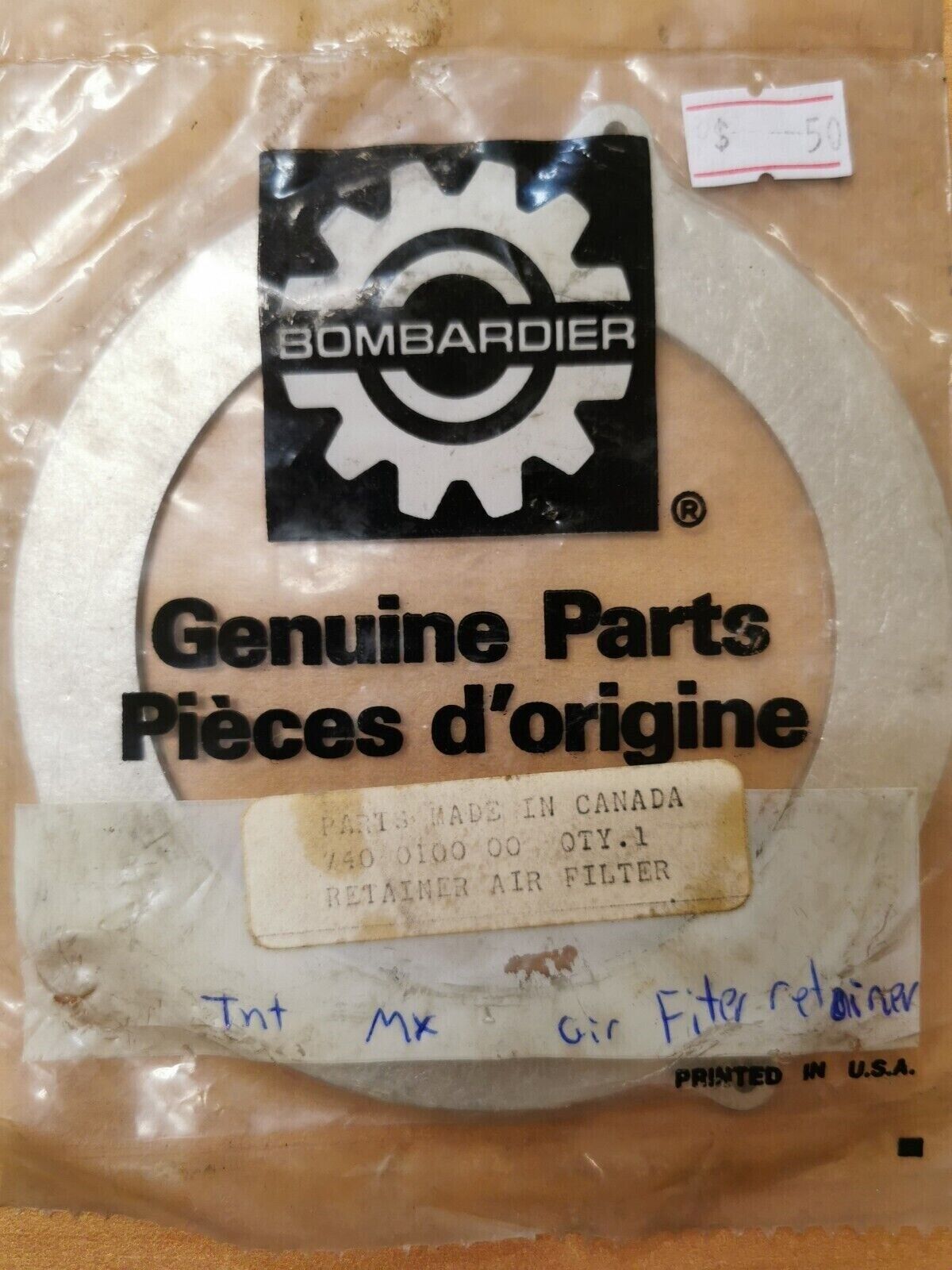 NOS CAN-AM TNT  MX AIR FILTER RETAINER 740-010-000  CA2