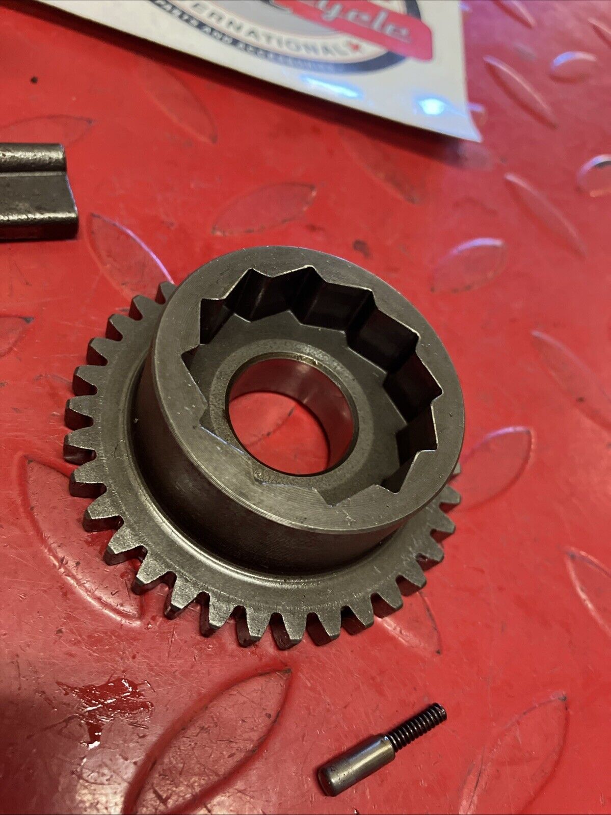 Kawasaki G4TR 1973 kickstarter kick starter spindle shaft gear