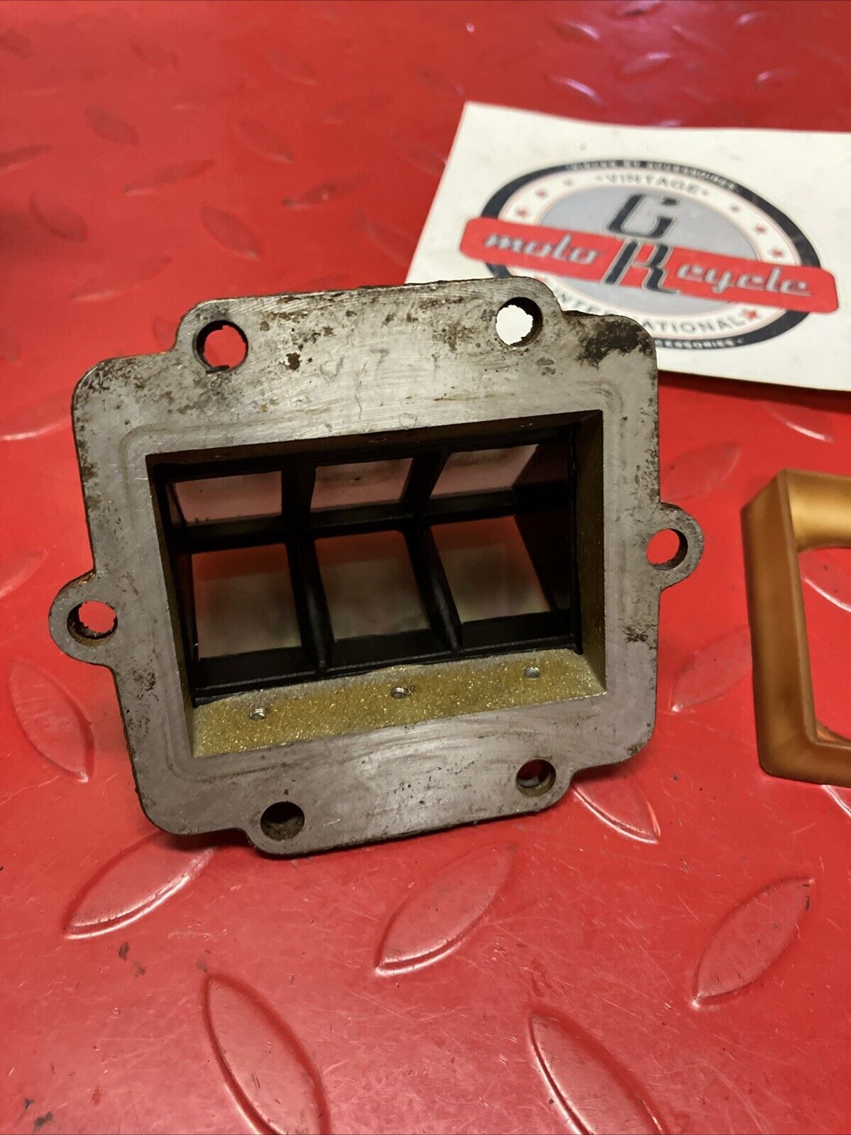 Kawasaki KDX200 1986 reed valve block cage 1983 1984 1985 1987