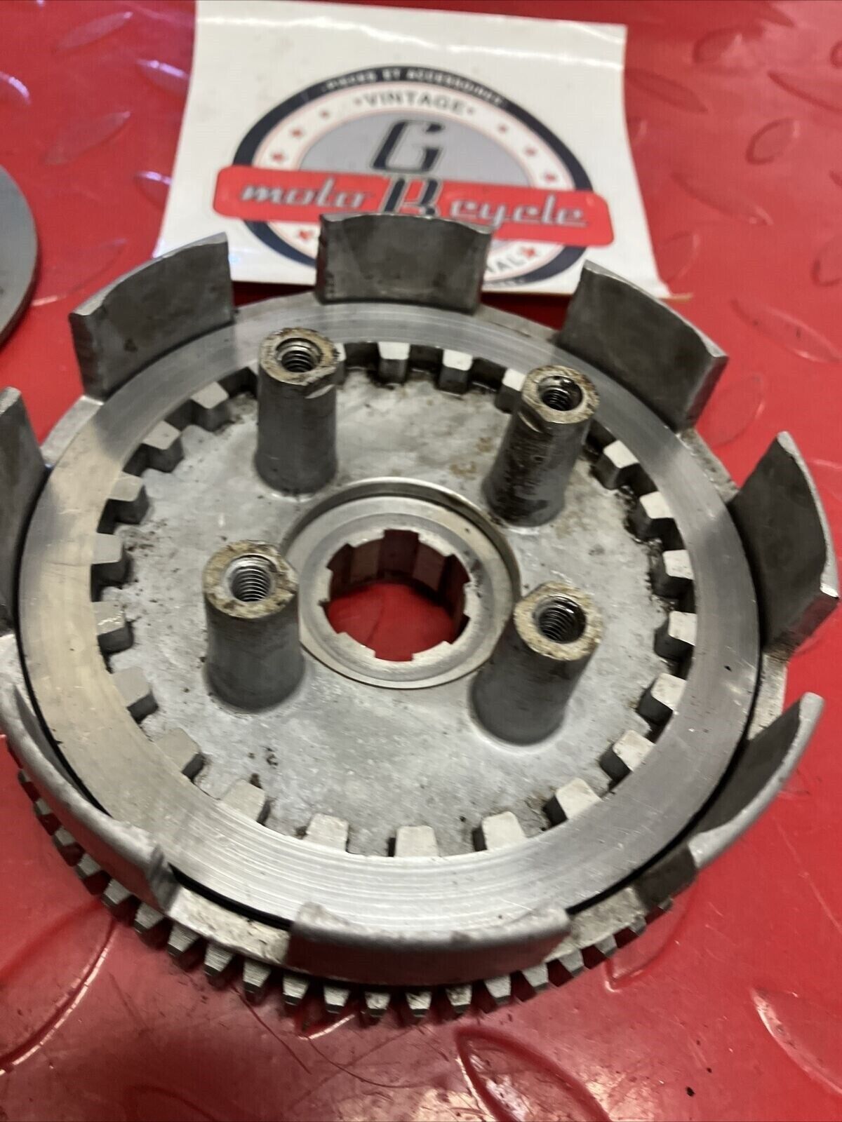 Honda XR75 1973 clutch basket hub pressure plate 1974 1975 1976