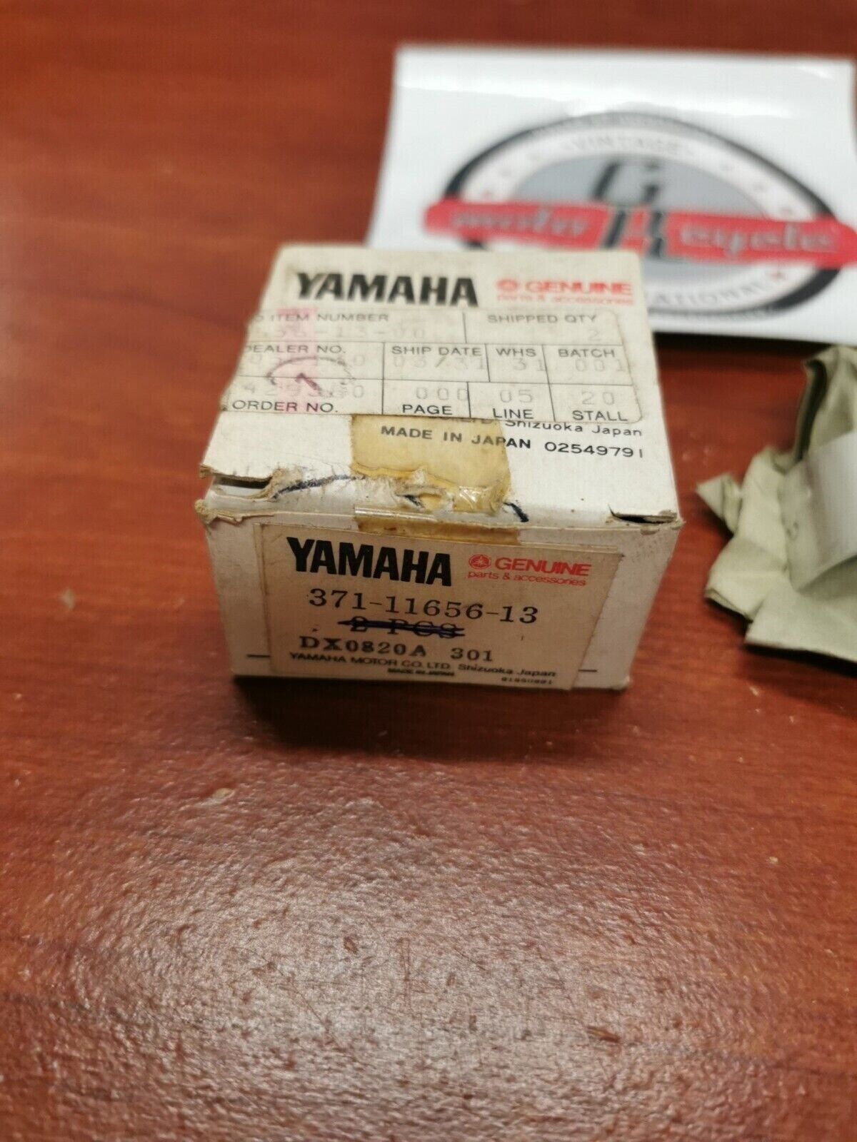 NOS Yamaha CONNECTING ROD PLANE BEARING 371-11656-13-00 Each Y97