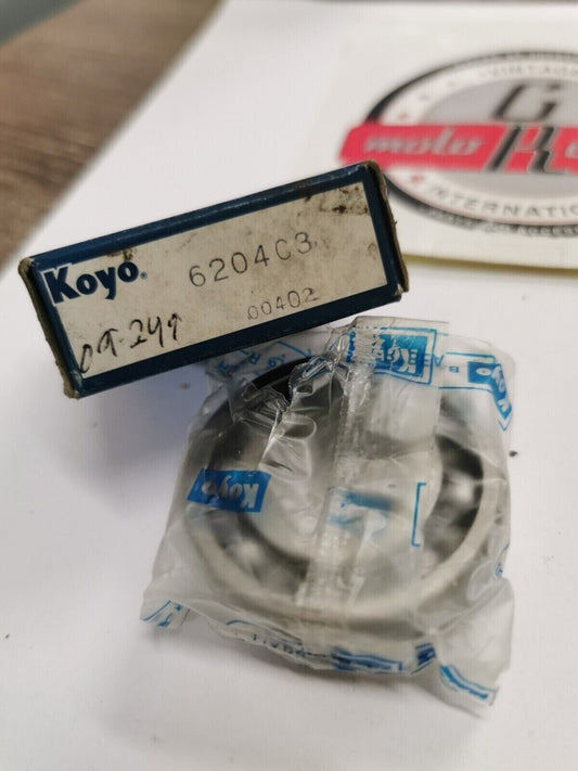 NOS KOYO Open Bearing 20x47x14mm 6204 C3 J18