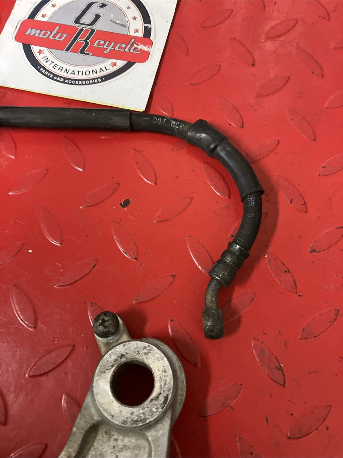 Honda CR250R 1991 Rear brake assembly caliper master cylinder hose 125 500 1990