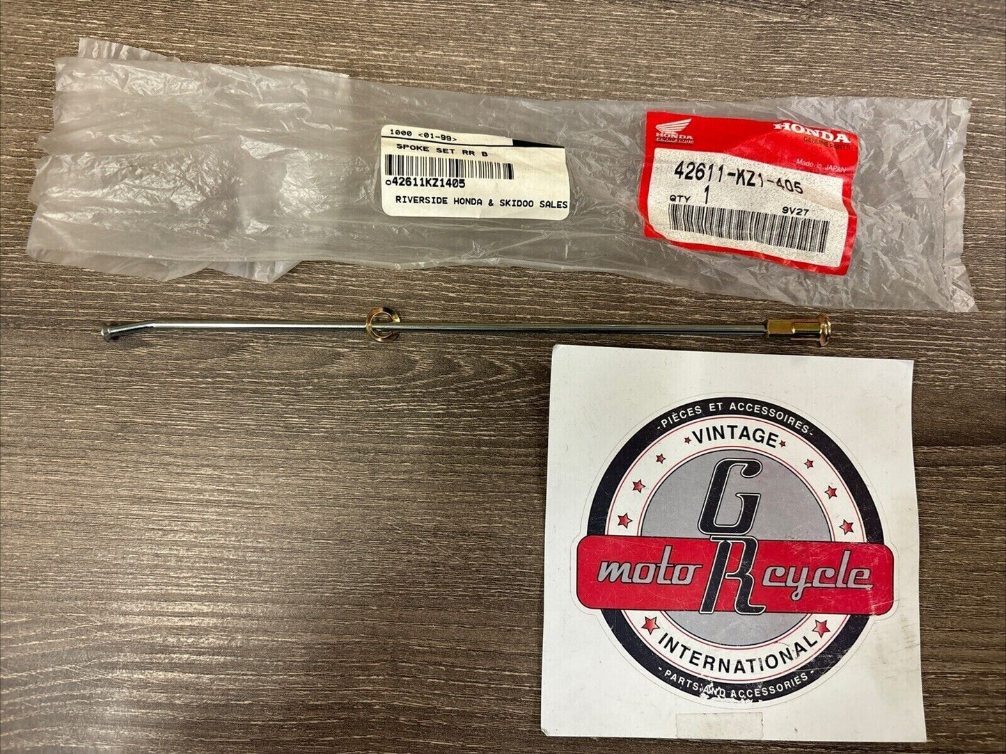 NOS Honda 1990 - 1996 XR250R REAR SPOKE SET B 42611-KZ1-405 H125