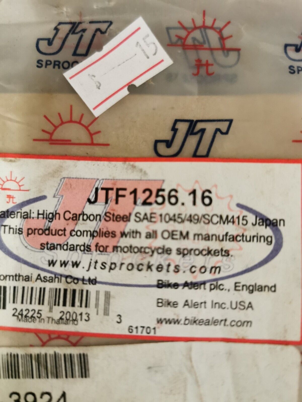 NOS JT CR80R CR85R Steel Front  SPROCKET 16T JTF1256.16 J19