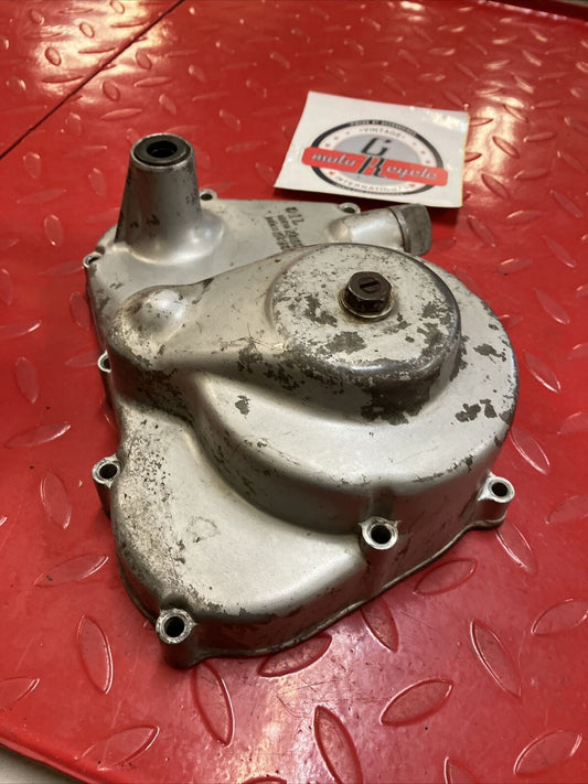 Honda C105 C105T CA105T Trail 55 right crankcase clutch cover oil dipstick